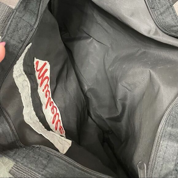 Toppers Bridesmaid Michelle Black Red and White Tote Bag - Picture 7 of 10